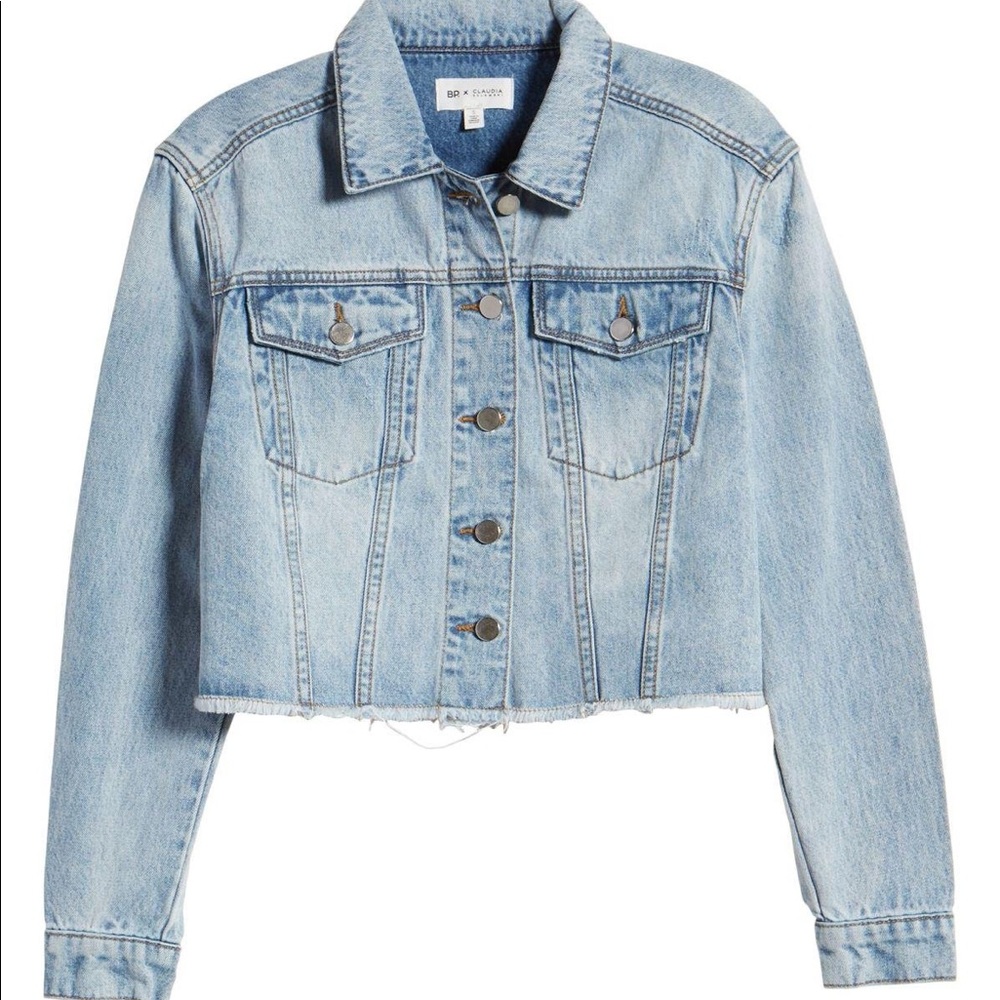 B.P x Claudia Sulewski denim cropped jacket
